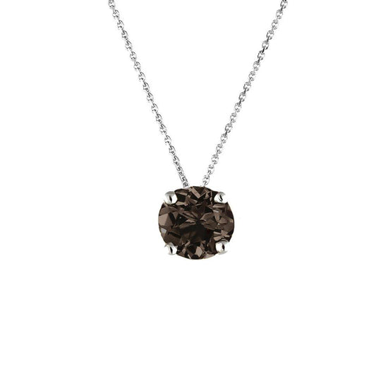 Load image into Gallery viewer, Silver Smoky Quartz Necklace | The South of France Collection | Augustine Jewels | Gemstone Jewellery

