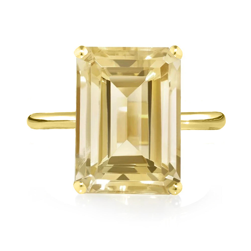 Yellow Gold Citrine Ring by Augustine Jewels