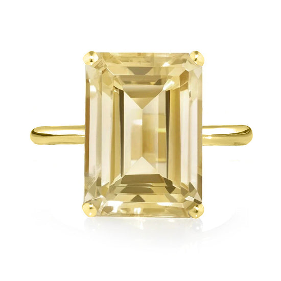 Load image into Gallery viewer, Citrine Ring - Yellow Gold | The South of France Collection | Augustine Jewels | Gemstone Ring
