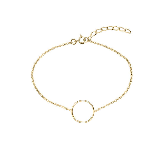 Yellow Gold Geometric Circle Bracelet | The Geometric Collection | Augustine Jewels | Gold Jewellery