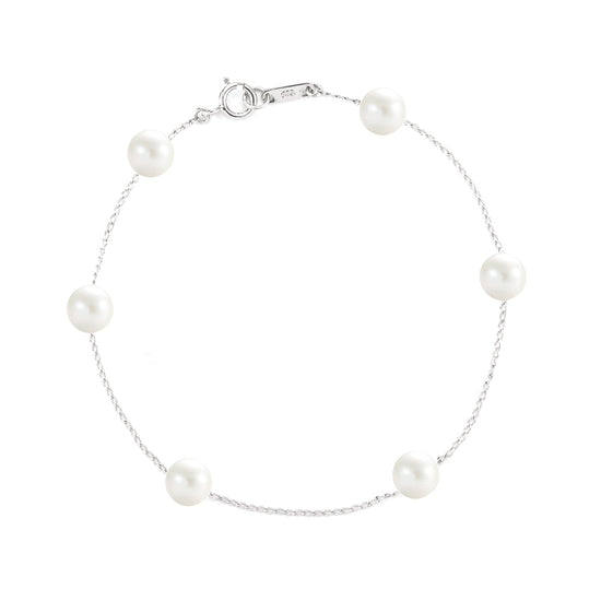 Load image into Gallery viewer, White Gold Pearl Bracelet | Augustine Jewels | The Pearl Collection | Pearl Jewellery
