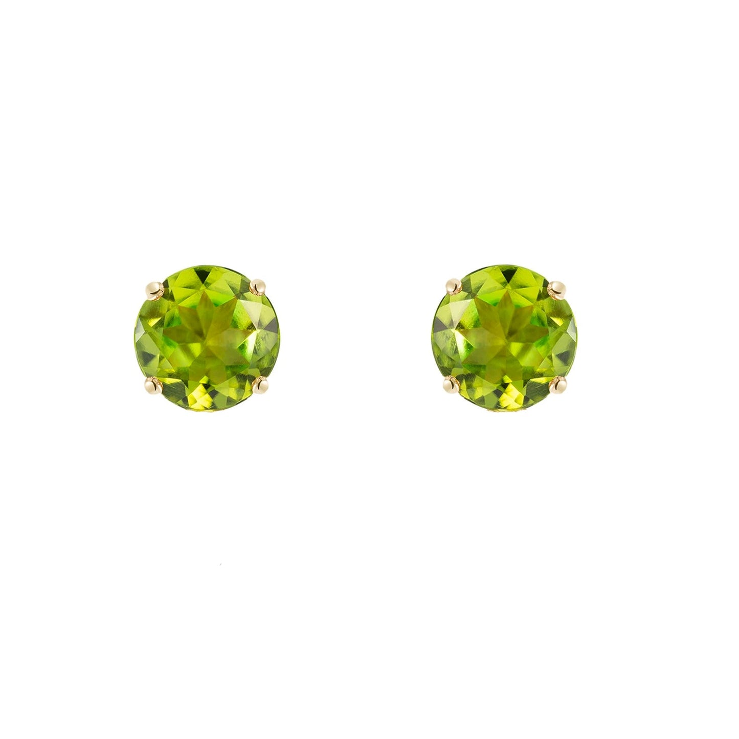 Peridot 9ct Gold Stud Earrings - Augustine Jewels