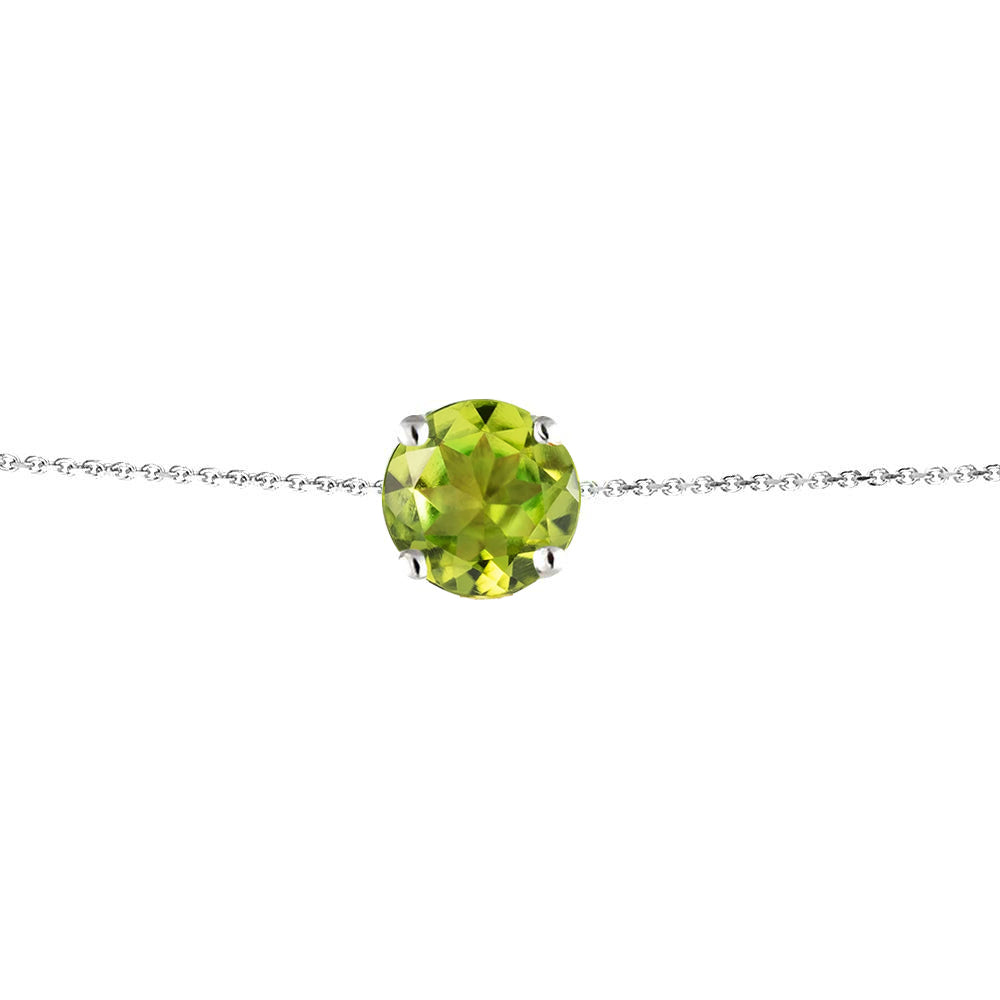 Peridot Silver Bracelet - Augustine Jewels