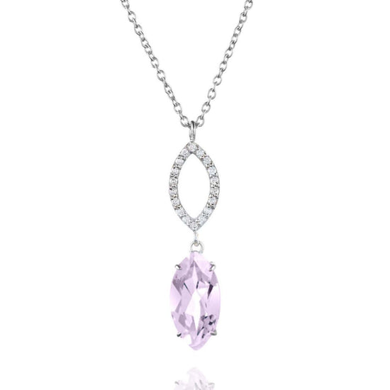 purple amethyst and diamond necklace | Augustine Jewels | English Gardens Collection | Gemstone