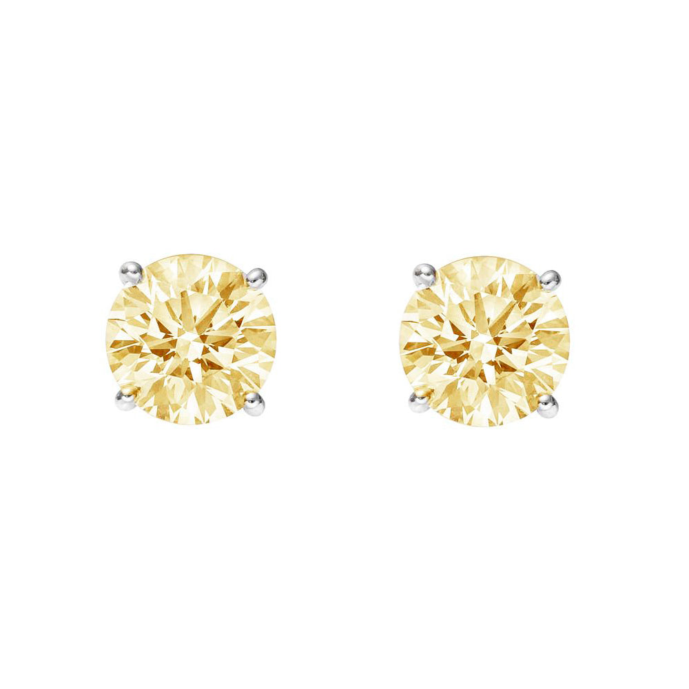 Sterling Silver Citrine Stud Earrings - Augustine Jewels