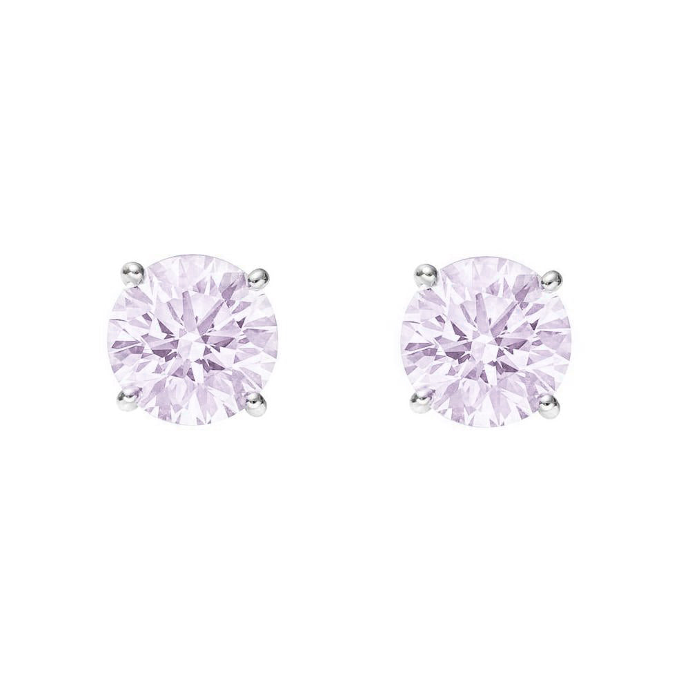 Sterling Silver Purple Amethyst Stud Earrings - Augustine Jewels