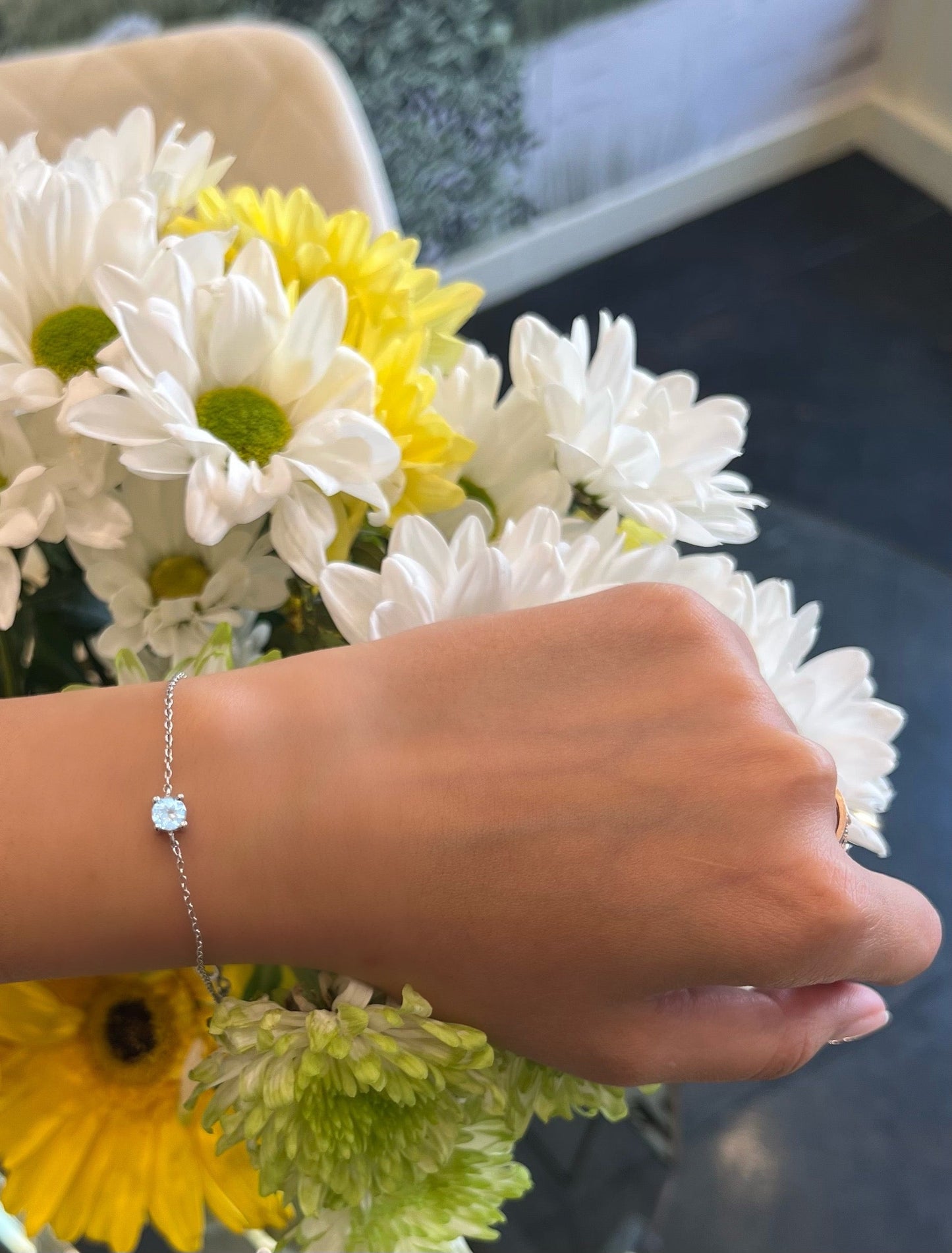 Sterling Silver Sky Blue Topaz Bracelet - Augustine Jewels