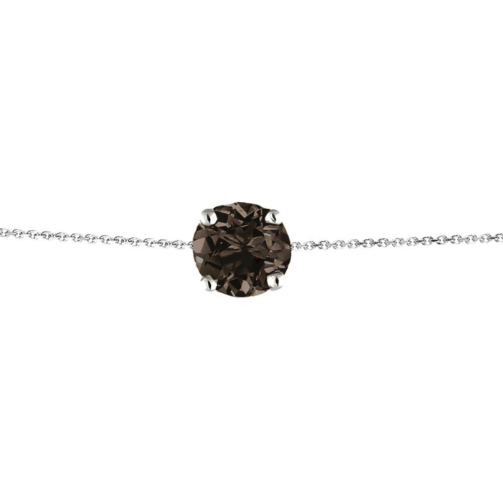Sterling Silver Smoky Quartz Bracelet - Augustine Jewels