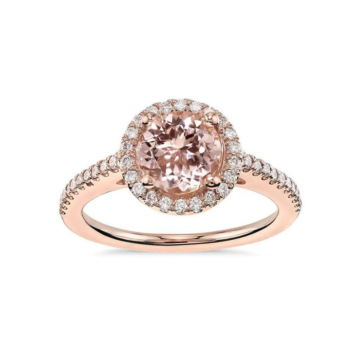 Rose Gold Morganite Ring by Augustine Jewels