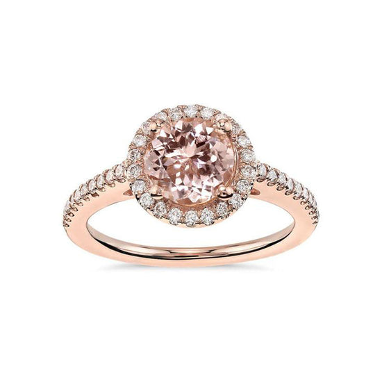 18ct Rose Gold Morganite Ring | Augustine Jewels | The Venitian Collection
