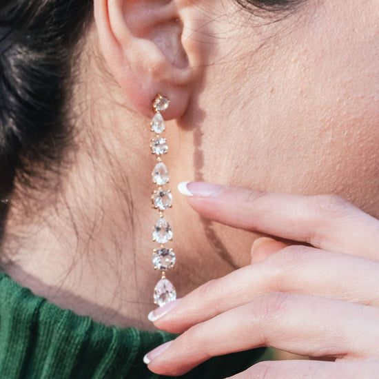 Buy Diamond Linear Drop Earrings. Cz/moissanite Earrings. Tennis Diamond  Bar Earrings. Long Diamond Earrings Dangle. Bridal Dangle Stud Earring  Online in India - Etsy
