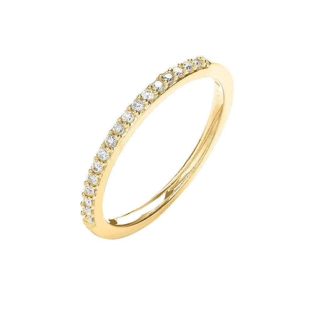 9ct Yellow Gold Delicate Eternity Ring - Augustine Jewels