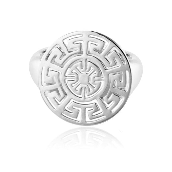 Load image into Gallery viewer, Silver Aztec Ring | Augustine Jewels | The Aztec Collection | Silver Jewellery
