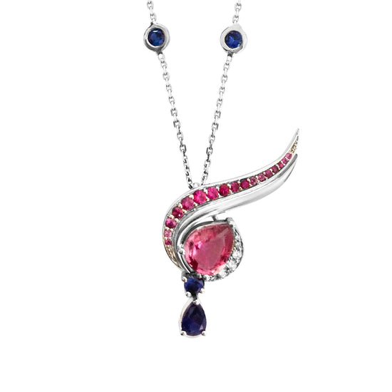 Bespoke Sapphire Necklace | Augustine Jewels | Gemstone Jewellery