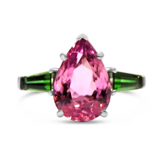 Pink Tourmaline Bespoke Gemstone Ring | Augustine Jewels