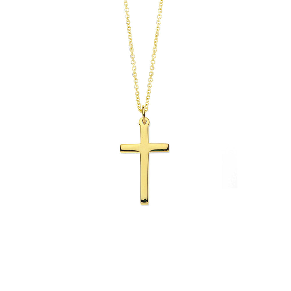 9ct Gold Cross Necklace | Augustine Jewels | Gold Jewellery