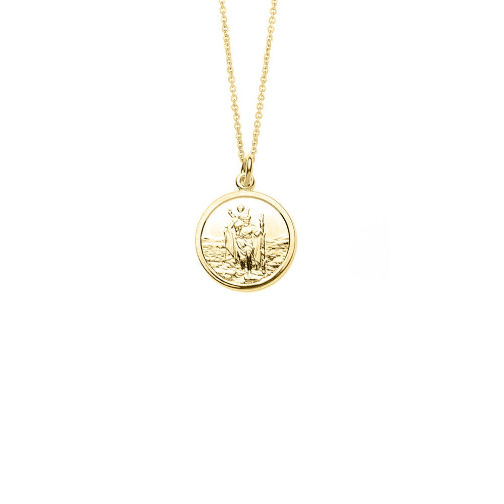 9ct Gold St Christopher Necklace | Augustine Jewels | Gold Jewellery